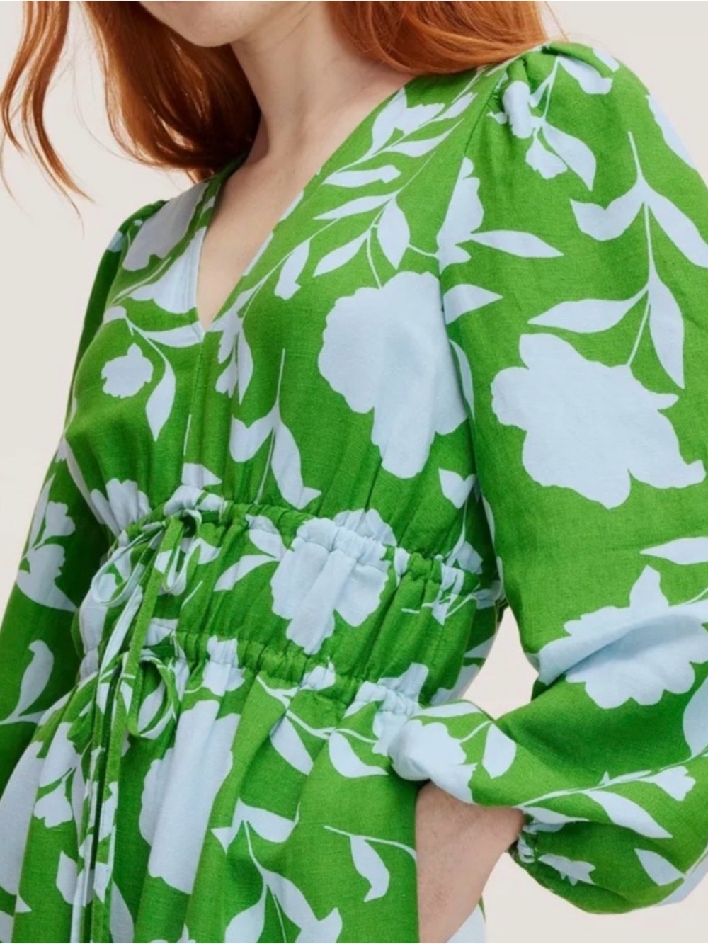 NWT KATE SPADE X Target New Linen Midi Summer Dress Sz XS